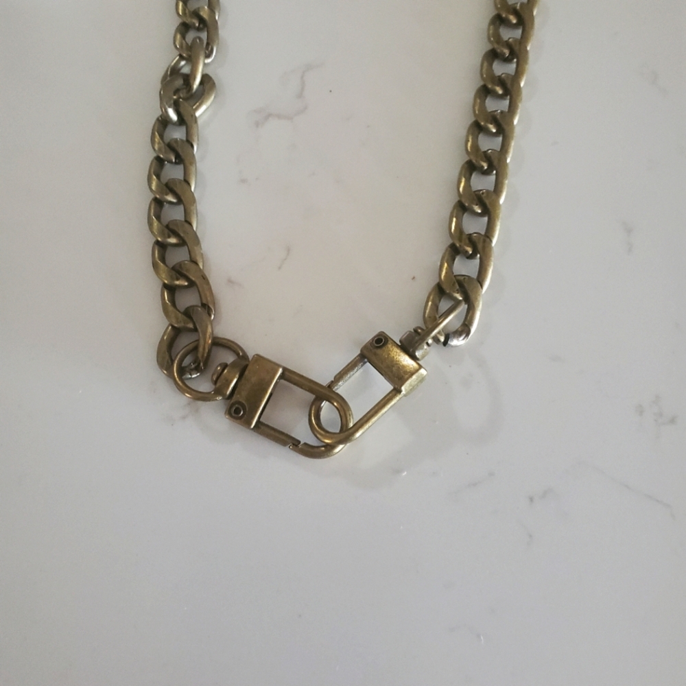 Antique Gold chain purse / wallet strap
